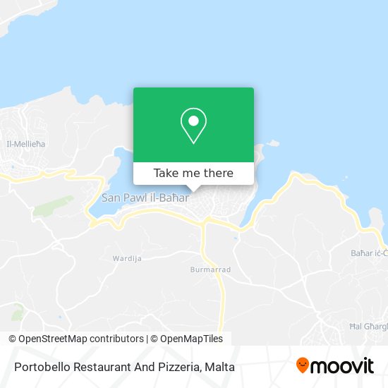 Portobello Restaurant And Pizzeria map