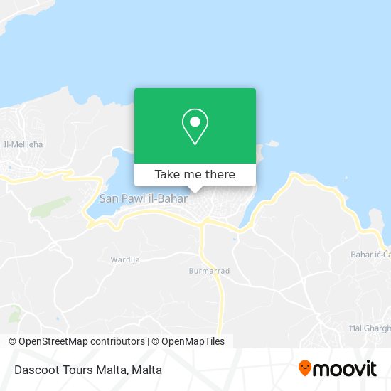 Dascoot Tours Malta map