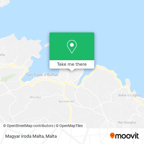 Magyar iroda Malta map