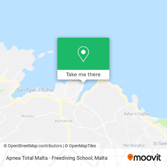 Apnea Total Malta - Freediving School map