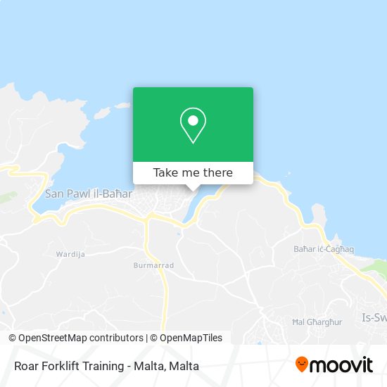 Roar Forklift Training - Malta map