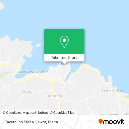 Tavern Inn Malta Qawra map