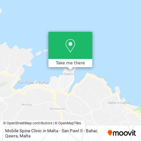 Mobile Spine Clinic in Malta - San Pawl Il - Bahar, Qawra map