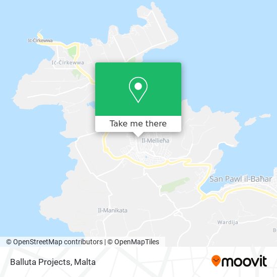 Balluta Projects map
