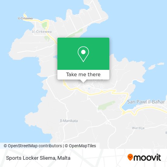 Sports Locker Sliema map