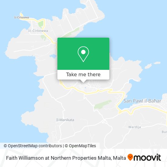 Faith Williamson at Northern Properties Malta map
