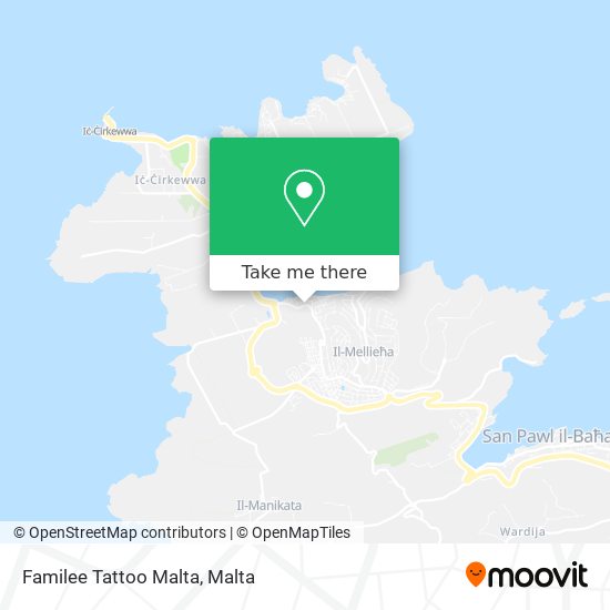 Familee Tattoo Malta map