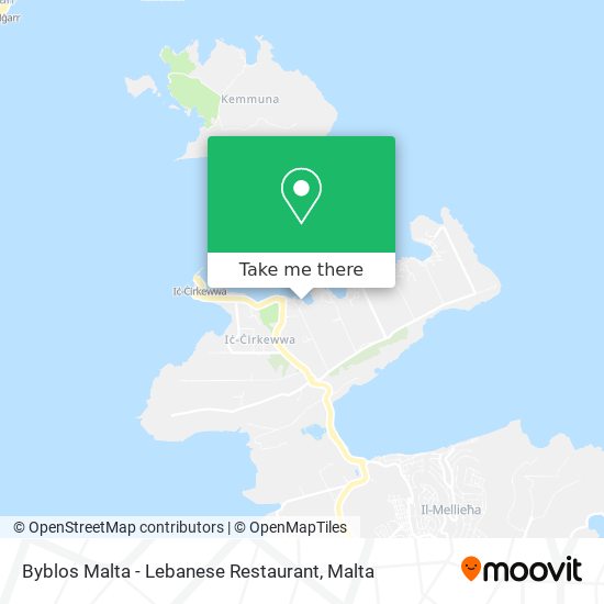 Byblos Malta - Lebanese Restaurant map