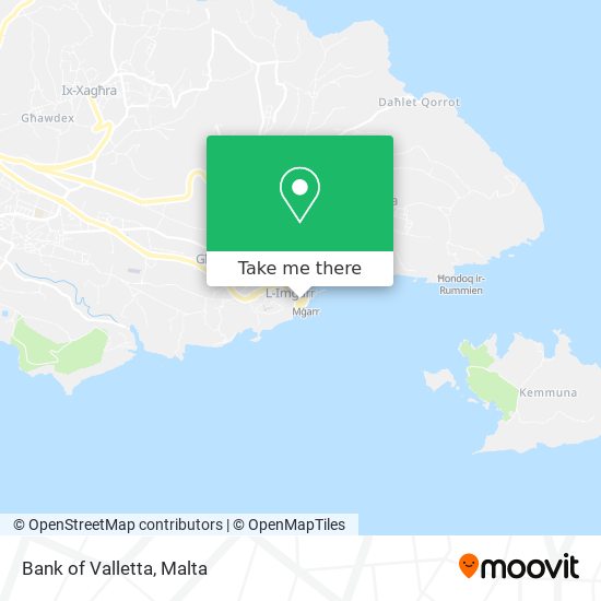 Bank of Valletta map