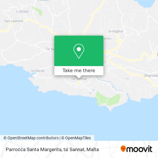 Parroċċa Santa Margerita, ta' Sannat map