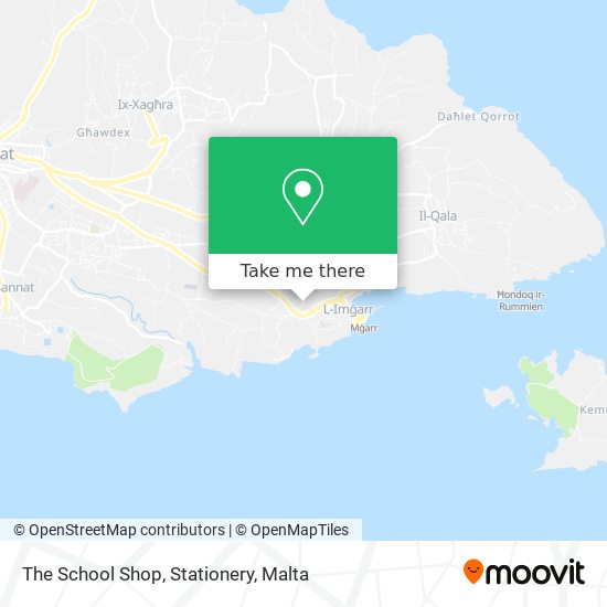 The School Shop, Stationery map