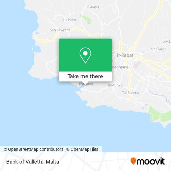 Bank of Valletta map