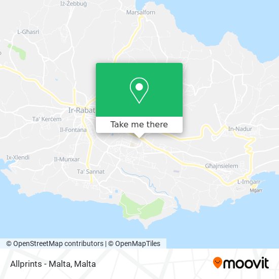 Allprints - Malta map