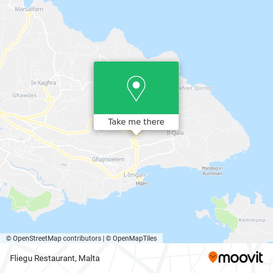 Fliegu Restaurant map
