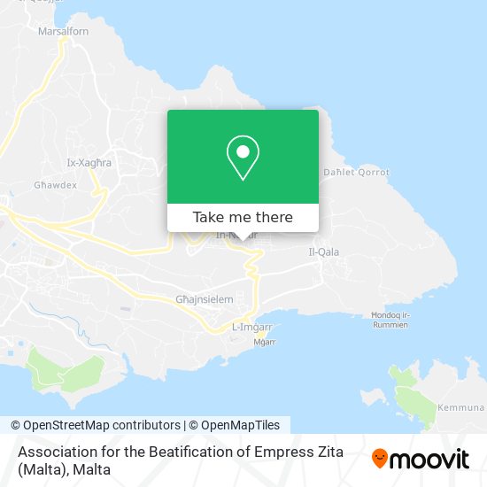 Association for the Beatification of Empress Zita (Malta) map