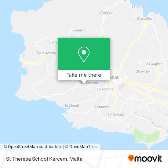 St Theresa School Kercem map