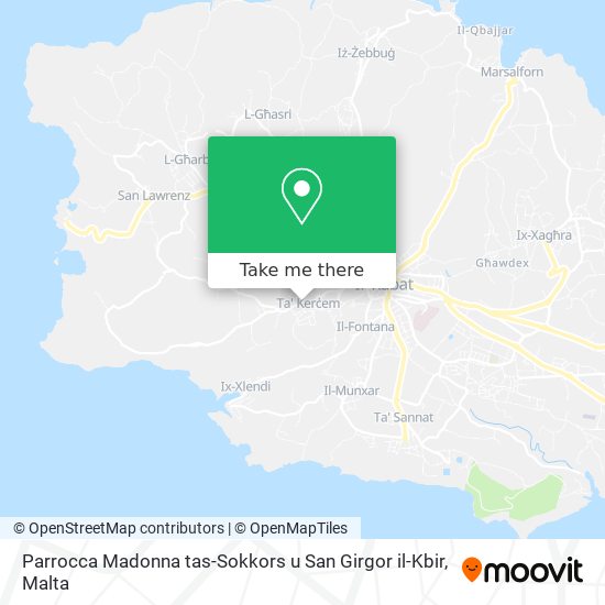 Parrocca Madonna tas-Sokkors u San Girgor il-Kbir map