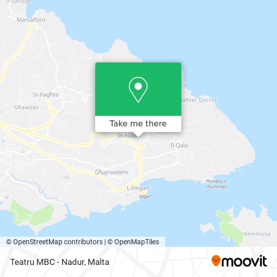Teatru MBC - Nadur map