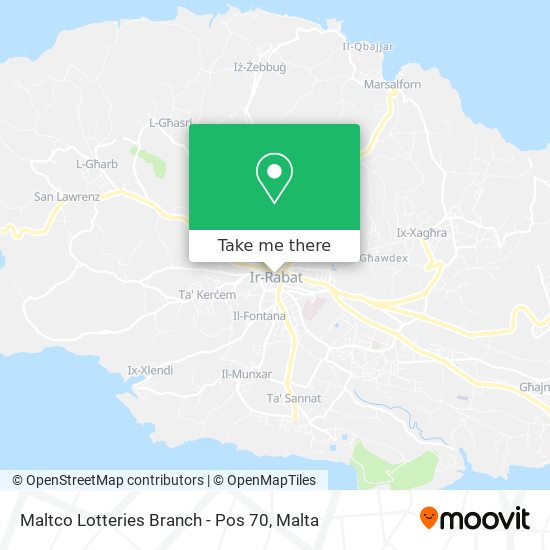 Maltco Lotteries Branch - Pos 70 map