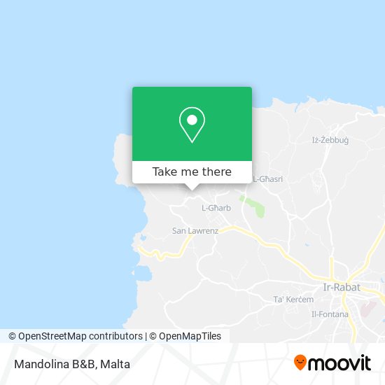 Mandolina B&B map