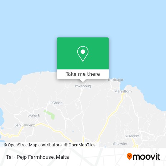 Tal - Pejp Farmhouse map