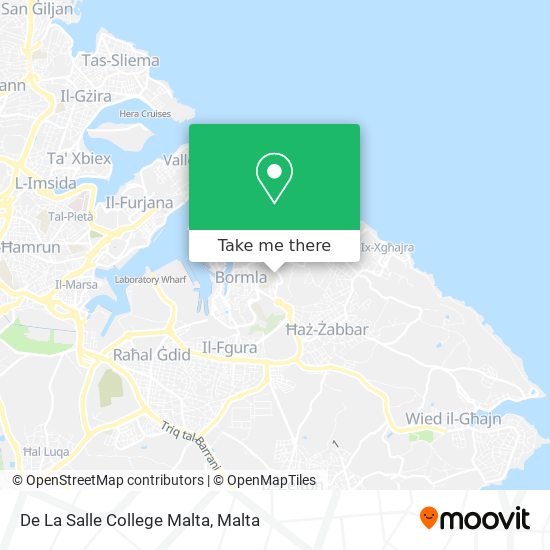 De La Salle College Malta map