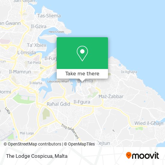 The Lodge Cospicua map