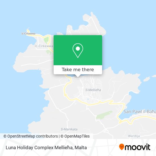How to get to Luna Holiday Complex Mellieħa by Bus or Ferry?