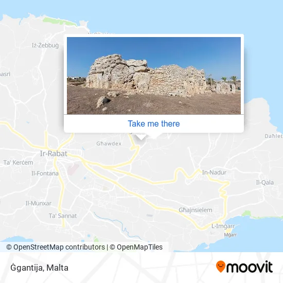 Ġgantija map