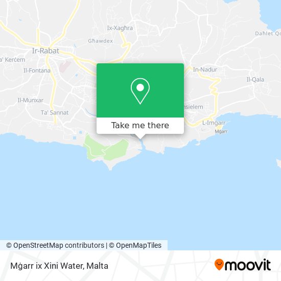 Mġarr ix Xini Water map