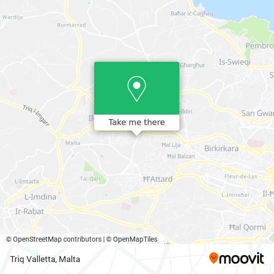 Triq Valletta map