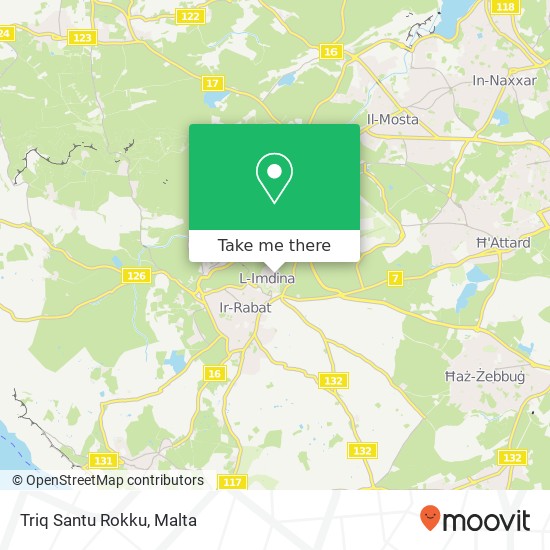 Triq Santu Rokku map