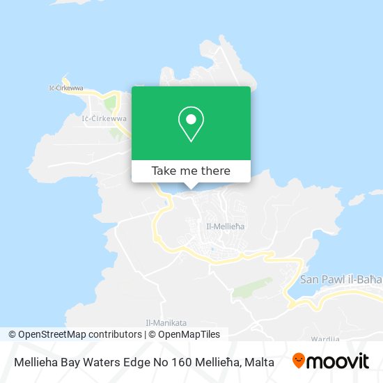 Mellieha Bay Waters Edge No 160 Mellieħa map