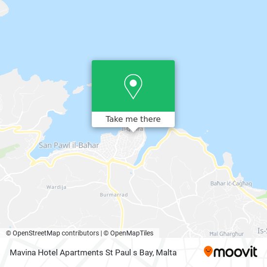 Mavina Hotel Apartments St Paul s Bay map