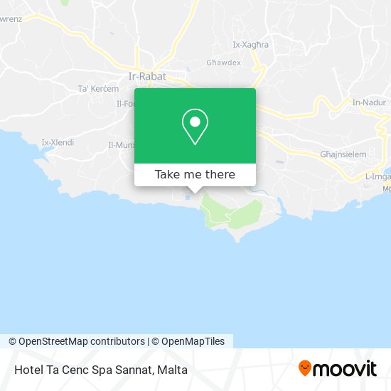 Hotel Ta Cenc Spa Sannat map