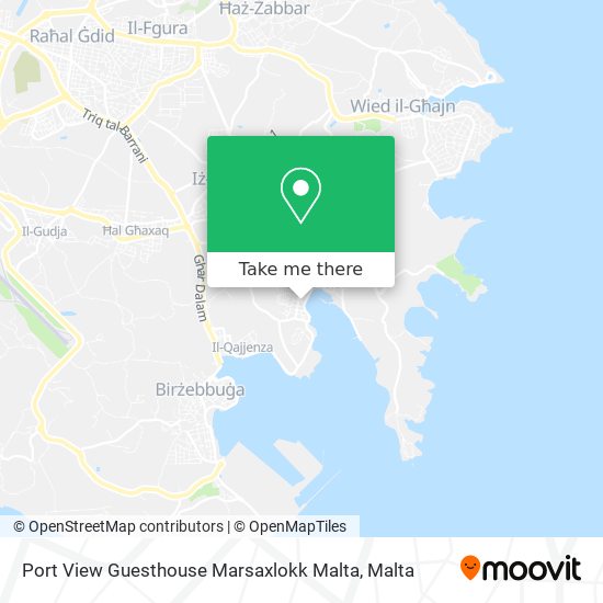 Port View Guesthouse Marsaxlokk Malta map