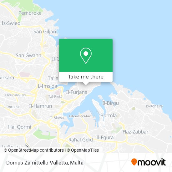 Domus Zamittello Valletta map