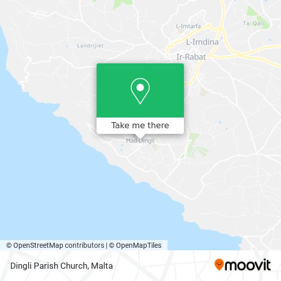Dingli Parish Church map