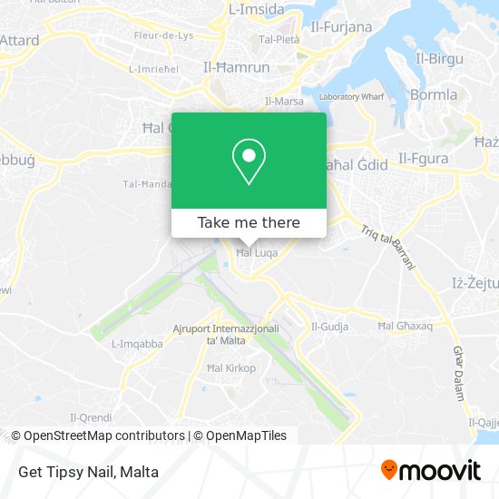 Get Tipsy Nail map