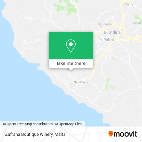 Zafrana Boutique Winery map