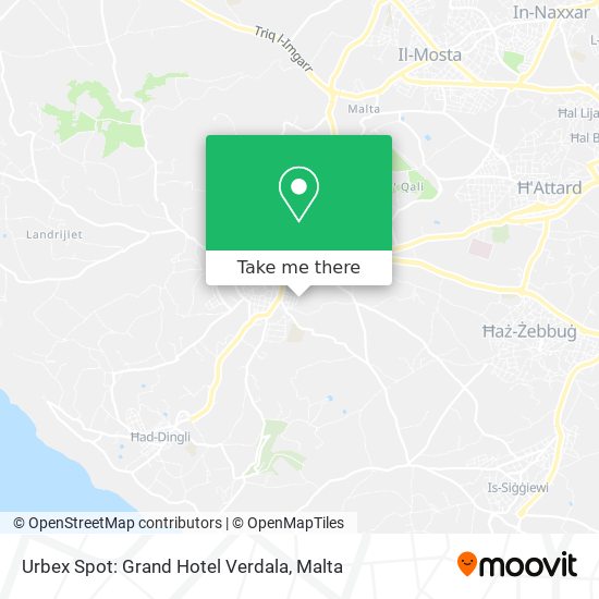 Urbex Spot: Grand Hotel Verdala map