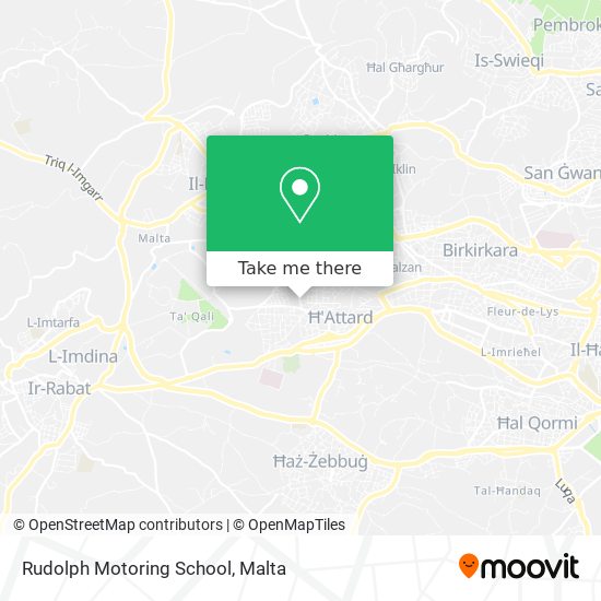 Rudolph Motoring School map