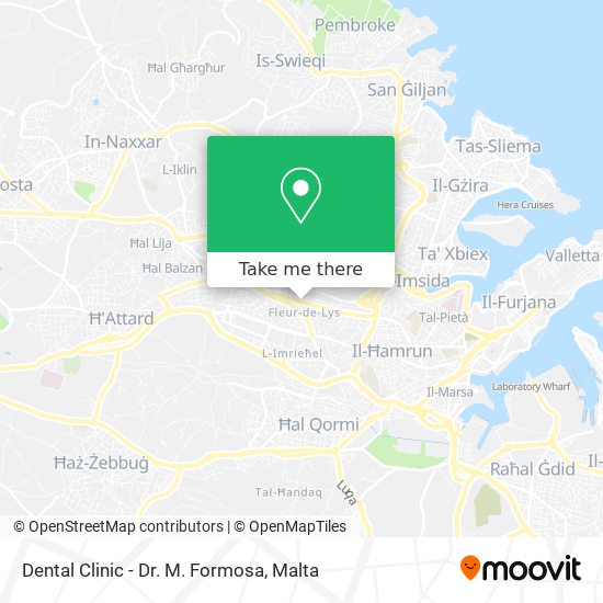 Dental Clinic - Dr. M. Formosa map