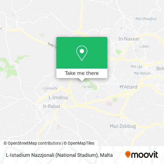 L-Istadium Nazzjonali (National Stadium) map