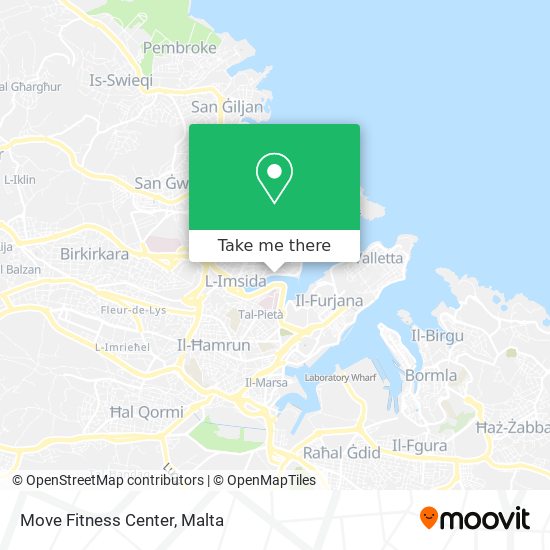 Move Fitness Center map