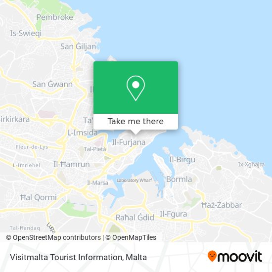 Visitmalta Tourist Information map