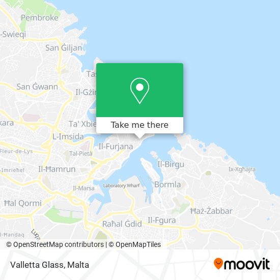 Valletta Glass map