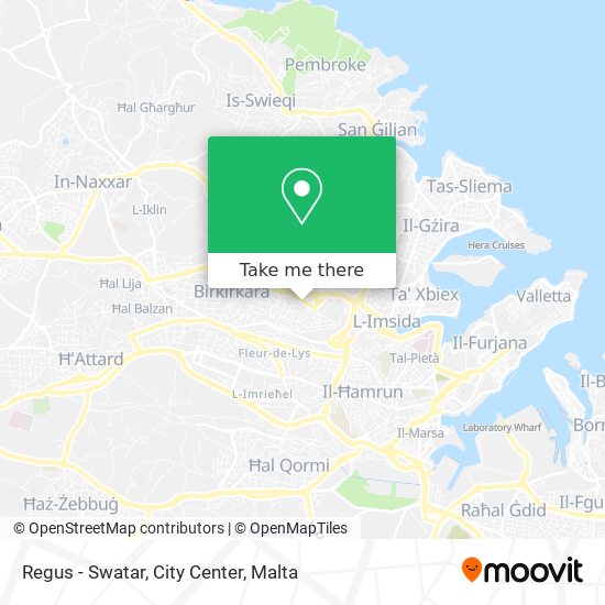 Regus - Swatar, City Center map