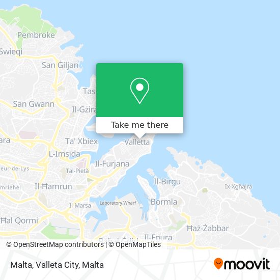 Malta, Valleta City map