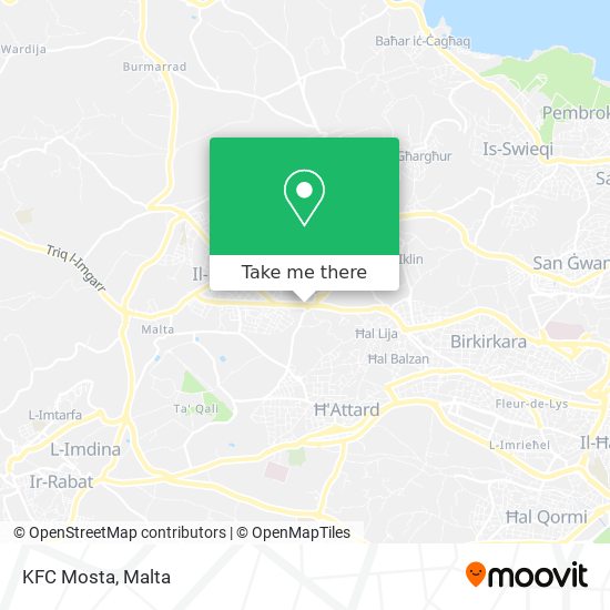 KFC Mosta map